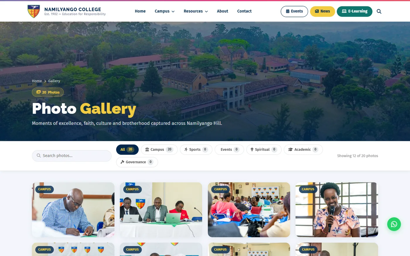 Namilyango College photo gallery